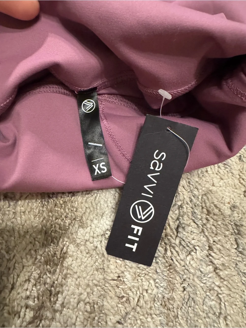 Savvi FIT Active Leggings in Deep Mauve